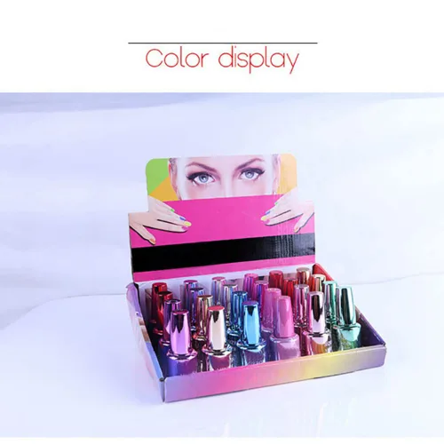 Miniatura 5 de Esmalte de uñas metálico, herramienta de manicura acrílica para bricolaje, esmalte de uñas de pintura de secado rápido y despega (morado)