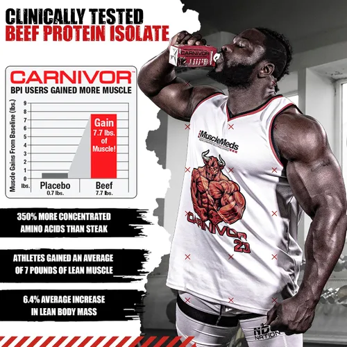 Miniatura 3 de MuscleMeds Carnivor RTD Sampler Pack de proteínas listas para beber, sin lactosa, sin azúcar, proteína aislada de res, construcción muscular