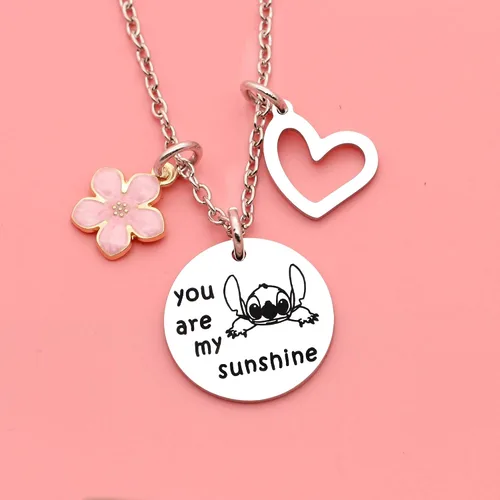 Miniatura 4 de Maxforever Joyería para niña collar de You are My Sunshine regalo para hija sobrina niñas Metal No es una piedra preciosa