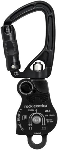 Miniatura 8 de Rock Exotica Omni-Block Swivel Pulley – High-Strength Swivel Pulley with Sideplate Access for Rigging – Made in The USA