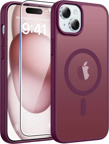 Miniatura 23 de FNTCASE - Funda para iPhone 16 Pro: magnética, mate, translúcida, de grado militar, protectora contra caídas, resistente, fina, duradera y a prueba