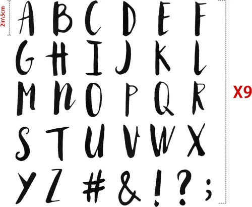 Miniatura 2 de 279 letras termo-adhesivas de 1.5 pulgadas, letras de transferencia de la A a la Z, calcomanías de letras para medias de Navidad, letras flocadas