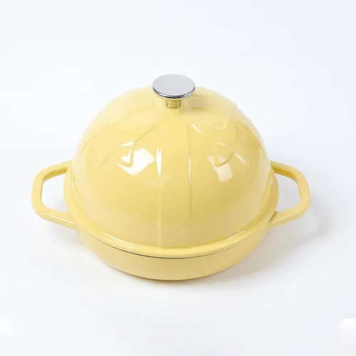 Miniatura 7 de HAWOK Cloche de pan de hierro fundido, diámetro.7.8 pulgadas/20cm, 0.95 cuartos de galón, molde para hornear masa madre pre-sazonado negro