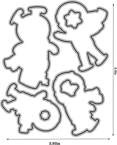 Miniatura 3 de Juegos de sellos y troqueles transparentes de esquí de invierno para hacer tarjetas, plantillas de corte troquelado para álbumes de recortes, álbum
