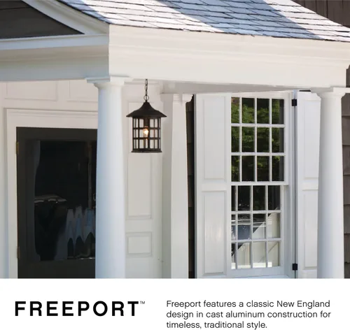 Miniatura 10 de Hinkley Freeport - Linterna pequeña de 1800 oz para montaje en pared, diseño de Nueva Inglaterra, aluminio fundido, vidrio semillero transparente