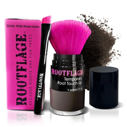 Miniatura 16 de Rootflage Polvo de retoque de raíz, polvo de cabello rubio ahumado para cobertura temporal instantánea, relleno de línea de cabello, corrector