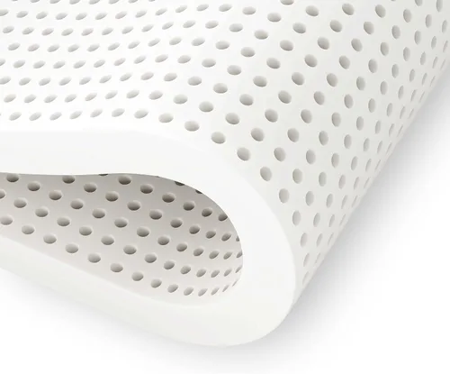 PlushBeds Cubrecolchón mediano de 3 pulgadas | Látex orgánico | Fabricado en los Estados Unidos | Comodidad de lujo | Alivio relajante del punto de