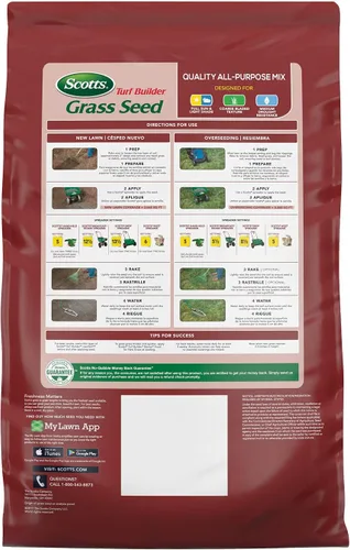 Miniatura 2 de Scotts Turf Builder - Mezcla multiusos de calidad para semillas de césped para áreas soleadas y sombreadas, 20 libras.