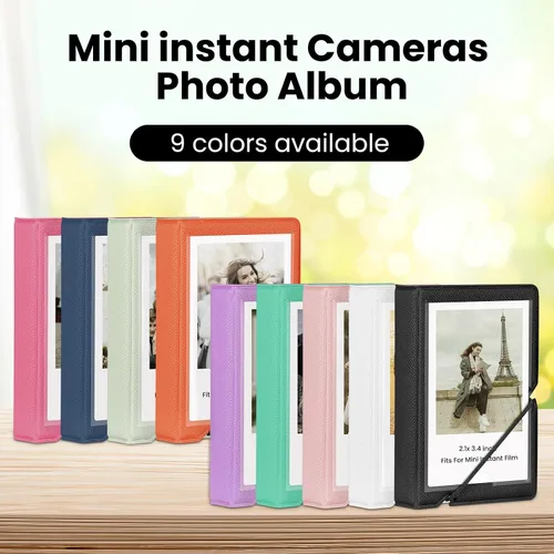 Miniatura 6 de Álbum de fotos mini Lifting con 28 bolsillos para fotos de 2x3 pulgadas, compatible con Fujifilm Instax Mini 7s 8 9 11 25 26 40 50s 90 Evo Z2300