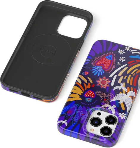 Miniatura 5 de Funda para iPhone 14 Pro Max Casely Viva La Vida Collage de Frida Kahlo Diseño Clásico Ultradelgado Compatible con MagSafe