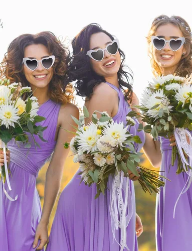 Miniatura 6 de Flutesan 15 pares de lentes de sol con forma de corazón para despedida de soltera para mujeres