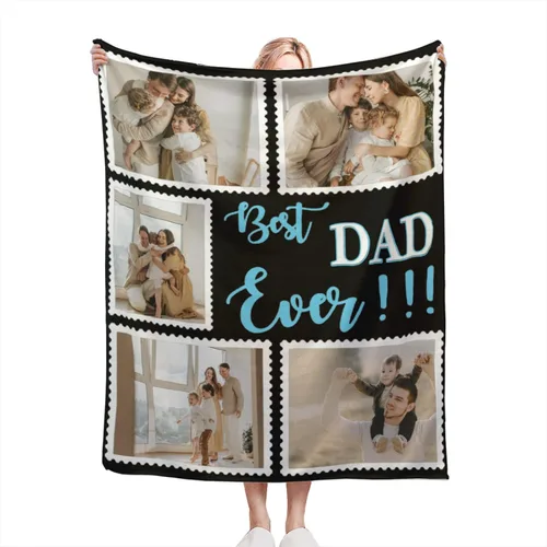 Miniatura 11 de Manta personalizada con fotos – Manta personalizada con fotos, regalos personalizados con imagen, manta de franela de vellón para esposa, marido