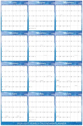 Miniatura 15 de Vibrant Focus Calendario de Pared Anual 2026 - calendario anual 2026, Calendario de Pared Anual 2026 y Planificador con Papel Grueso, Enero 2026