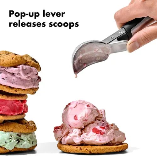Miniatura 3 de OXO Cuchara de helado con palanca de acero