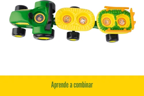 Miniatura 4 de TOMY John Deere Animal Sounds Hayride Juguete Musical de Tractor - Juguetes Musicales de Paseo en Carro de Heno para Niños Pequeños - Incluye Figura