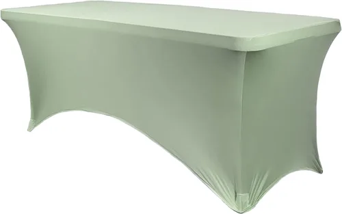 Miniatura 43 de YOUR CHAIR COVERS Mantel rectangular de elastano ajustable de 5 pies, color blanco, para decoración de bodas, eventos, patio, cubierta elástica