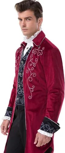 Miniatura 4 de Chaqueta victoriana steampunk para hombre, estilo vintage, traje gótico
