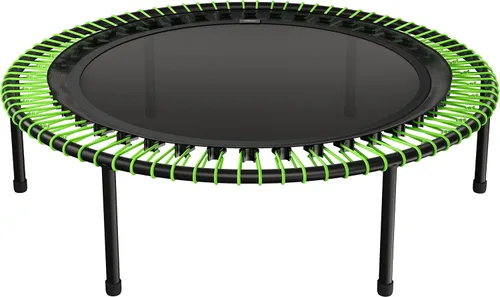 Miniatura 10 de bellicon Mini trampolín Suspensión elástica de hasta 330 libras Rebotador de fitness interior para adultos Patas atornilladas
