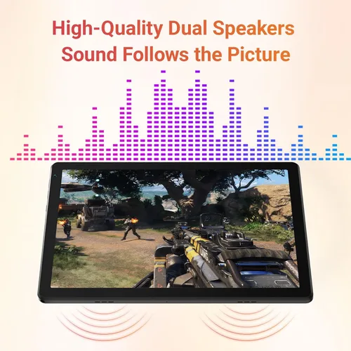 Miniatura 8 de URAO Tableta, tableta Android de 10.1 pulgadas con procesador Octa-core 30GB RAM 128GB ROM HD IPS pantalla táctil 8H batería, Wi-Fi 6, BT 5.4