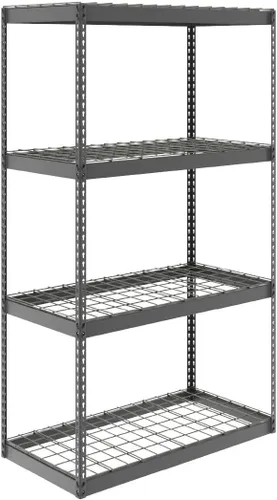 MonsterRax - Estantería de garaje de 24 x 48 x 84 pulgadas, estante atornillado Hammertone - 500 libras por estante de acero de alta calidad (24 x