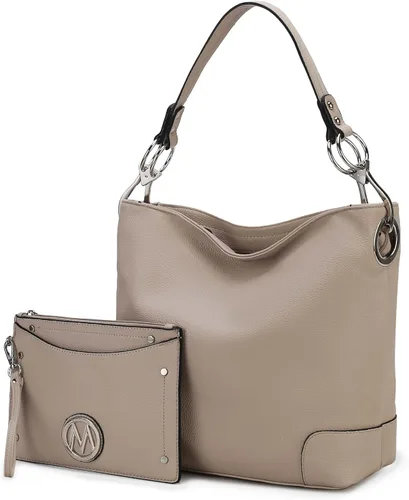 Miniatura 36 de MKF Collection Mia K - Bolso Hobo para mujer, de piel vegana, bolso de hombro holgado, bolso con asa superior