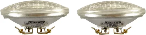 VSTAR Bombilla LED PAR36 de 6 W, 650-750 lm (equivalente a halógeno de 35 W), 3000 K blanco cálido, resistente al agua, no regulable, paquete de 2