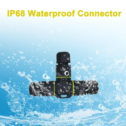 Miniatura 2 de Caja de conexiones IP68 de 3 vías para exteriores, impermeable, conector de cable eléctrico M16 para cables de 3 pines para rango de cable