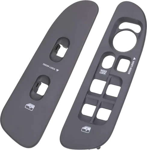 Miniatura 2 de Obaee Panel de control de ventana de puerta del conductor y del pasajero, bisel compatible con Dodge Ram 1500 2500 3500 2002-2009 borde del botón