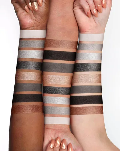 Miniatura 7 de Paleta de sombras de ojos ahumadas negras, 8 colores, gris oscuro, sombra de ojos ahumada para maquillaje gótico, negro, plateado, blanco, gris