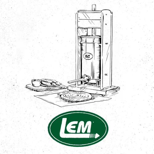 Miniatura 8 de LEM Products Mighty Bite - Embutidora de Salchichas Vertical de Acero Inoxidable con Capacidad de 15 Libras con Tubos de Embutir de Plástico