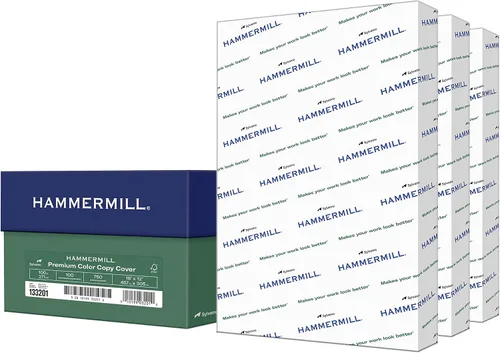 Miniatura 12 de Hammermill Cartulina, Premium Color Copy, 100 lb, 8.5x11 - 1 Paquete (250 Hojas) - 100 Bright, Cartulina Fabricada en EE.UU., 120024R, Blanco