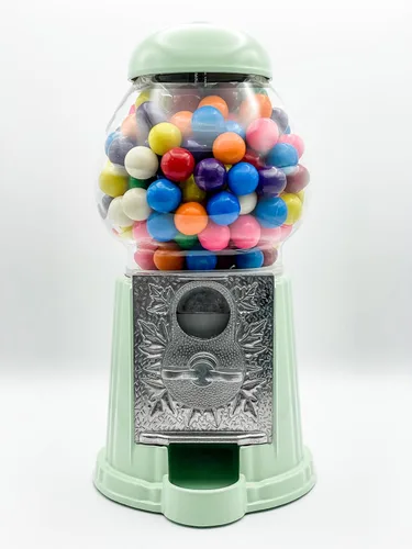 Miniatura 19 de Máquina clásica de chicle/dispensador de dulces, 9 pulgadas - negro
