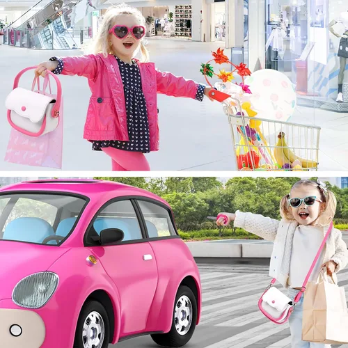 Miniatura 6 de GJZZ Bolsa de juego para niñas pequeñas, juego de monedero para niños pequeños, juguetes de maquillaje para niñas de 3, 4, 5, 6, 7 años, regalo