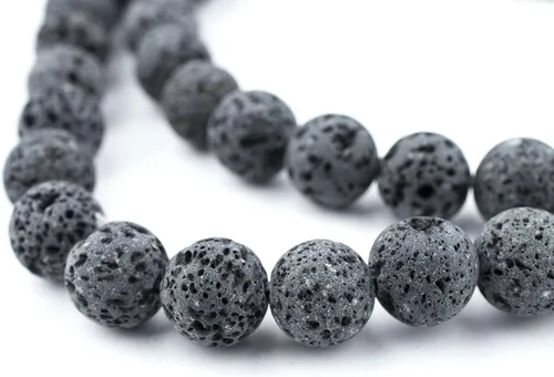 Miniatura 103 de The Bead Chest Cuentas de Jade Blanco Mate Redondas (8mm): Piedra Preciosa Orgánica Redonda Esférica de Energía con Poder de Sanación para Hacer