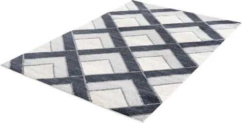 Miniatura 9 de Abani Alfombra moderna de comedor con estampado de flechas grises de 4 x 6 pies, alfombra contemporánea de primera calidad que no se desprende