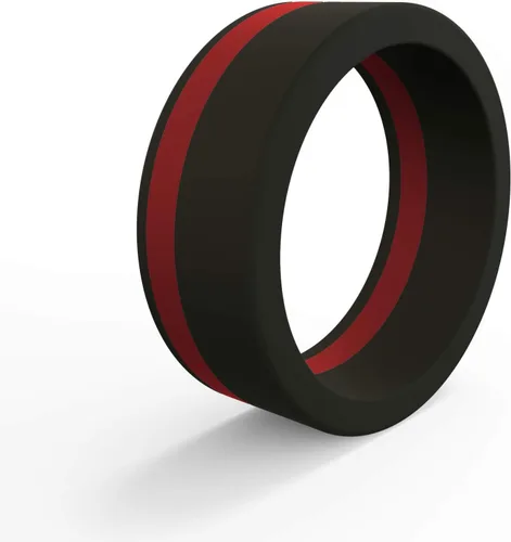 Miniatura 35 de QALO - Colección de anillos de silicona clásicos para hombre