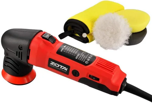 Pulidora Orbital ZOTA, pulidor Orbital de 3 pulgadas con cable de 13,1 pies, minikit de pulidora rotativa portátil con 3 almohadillas de pulido y