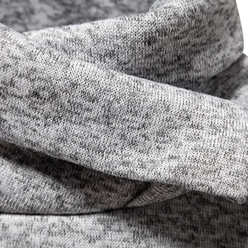 Miniatura 6 de Camisas de hombre de manga larga sólido cuello alto suéter regular ajuste ligero suéter suave ajustado ropa al aire libre