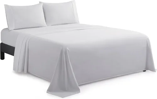 Miniatura 8 de Marina Decoration Juego de sábanas de 600 hilos ultra suave con bolsillo profundo para hotel estándar de hotel para todas las estaciones, 4 piezas