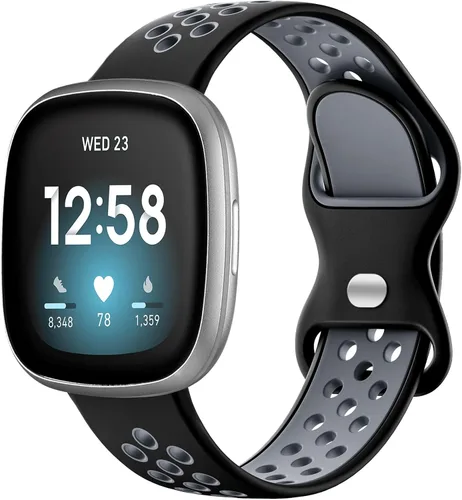 Miniatura 18 de Maledan Correas deportivas transpirables para Fitbit Versa 3/4, Sense/Sense 2, correas de repuesto para hombres y mujeres, accesorios para relojes