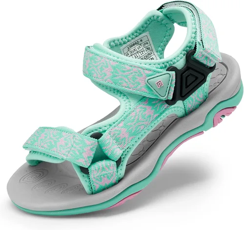 DREAM PAIRS Sandalias de verano para niños, ligeras y ajustables (para niños y niñas, grandes y pequeños).
