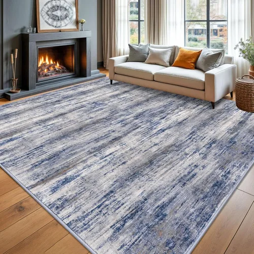 Miniatura 211 de KOZYFLY – Alfombra de pasillo moderna y lavable de diseño abstracto verde, 2 x 5 pies, antideslizante, suave y de pelo corto, ideal para cocina