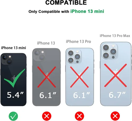 Miniatura 7 de TENDLIN Funda magnética compatible con iPhone 13 mini [compatible con MagSafe] funda protectora suave transparente con parte trasera dura (negro)
