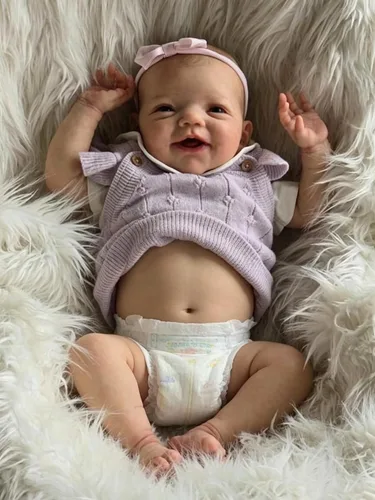Anano Muñecas Reborn de 20 pulgadas y 19.7 in de Charlie con cuerpo completo de vinilo anatómicamente correcto, bebé niña realista posable,