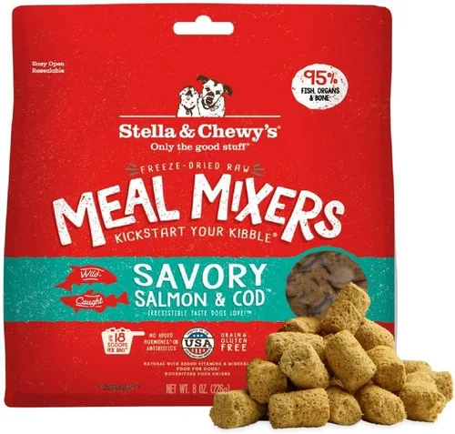 Miniatura 29 de Stella & Chewy's Mezcladores de Comida Cruda Liofilizada de Res - Aderezo y Mezclador de Comida para Perros - Hecho con 95% Carne de Res Alimentada