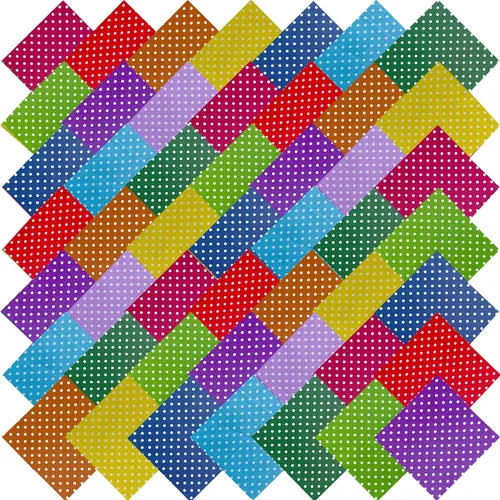 Miniatura 12 de Paquete de 200 cuadrados de tela de algodón multicolor de 4 x 4 pulgadas para coser acolchados, cuadrados de tela precortados para manualidades