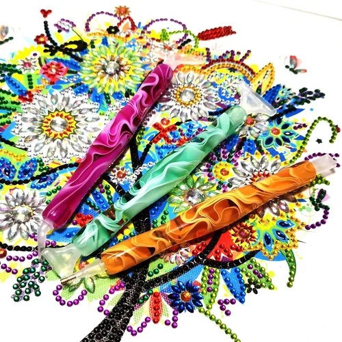Miniatura 5 de Bolígrafo de pintura de diamante, bolígrafo de arte de diamante, kit de bolígrafo de arte de pintura de diamante 5D, accesorios de herramientas