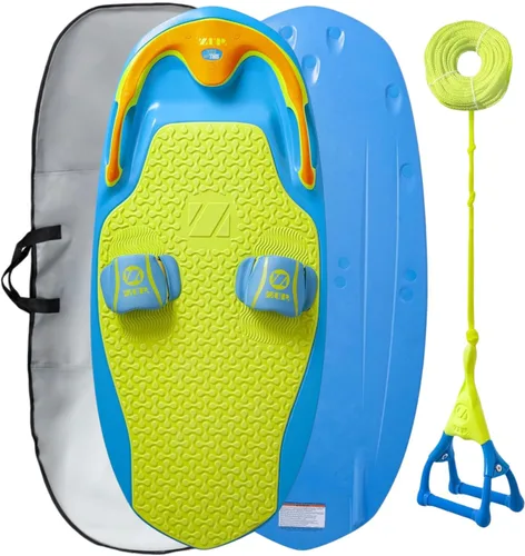 Miniatura 8 de ZUP You Got This 260 Board and Handle Combo with EVA Foam Padding, All-in-One Kneeboard, Wakeboard, Wakeskate, and Wakesurf Board for Kids, Teens