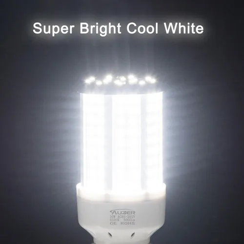 Miniatura 5 de Bombilla LED de maíz de 30 W (equivalente a 200 W), luz diurna, base estándar E26, paquete de 2