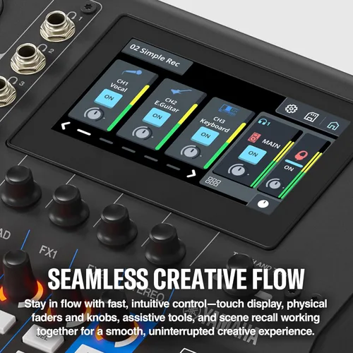 Miniatura 5 de Yamaha MGX16 - Consola de mezcla digital de 22 canales, interfaz de audio dual USB-C, incluye Cubase Al, WaveLab Cast LE, Basic FX Suite y paquete